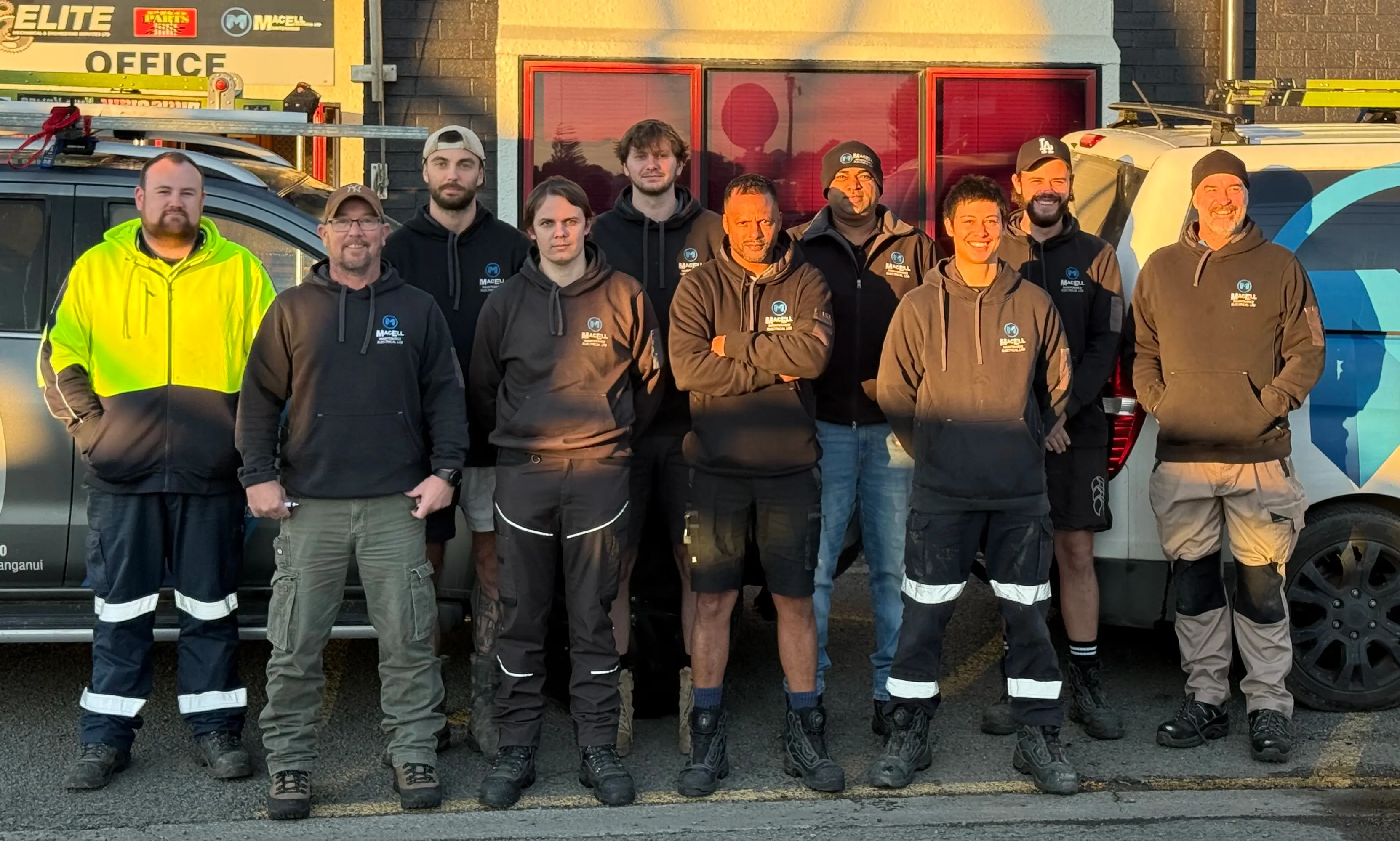 MacEll Electrical team working together